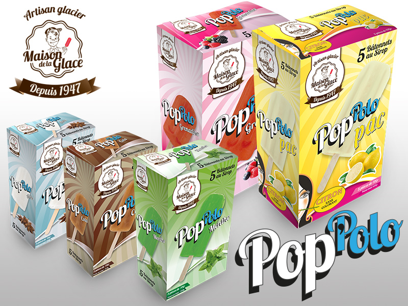 Création Packading - PopPolo - La Maison de la glace